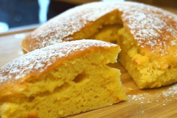 Шарлотка с лимоном в мультиварке