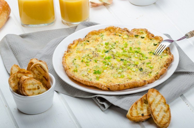 Омлет с лавашем и сыром