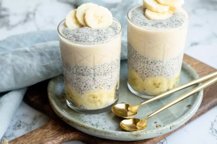 Чиа-пудинг с бананом