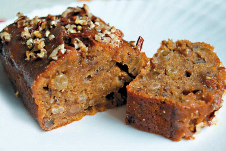 Тыквенный пирог с бананом