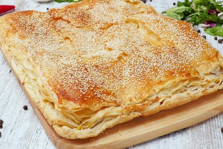 Тыквенный пирог с сыром