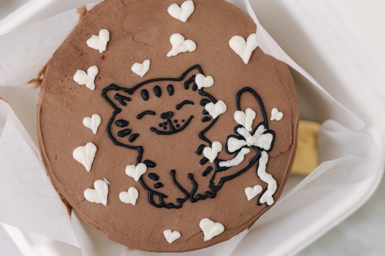 Бенто-торт с шоколадным бисквитом