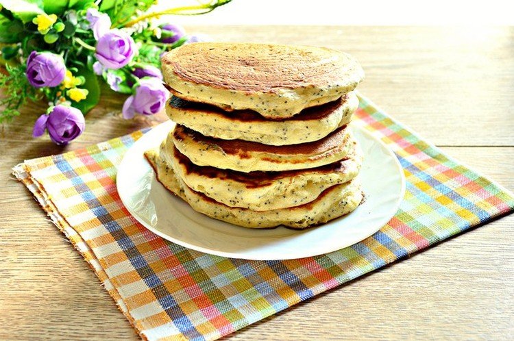 Японские панкейки с маком