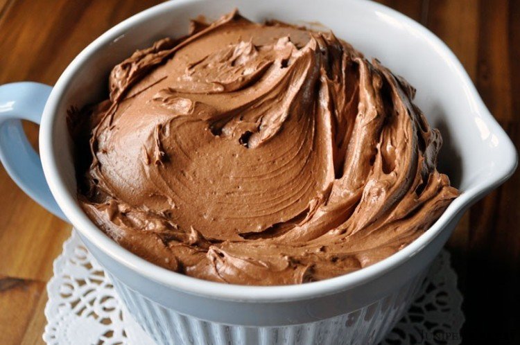 Крем с горьким шоколадом