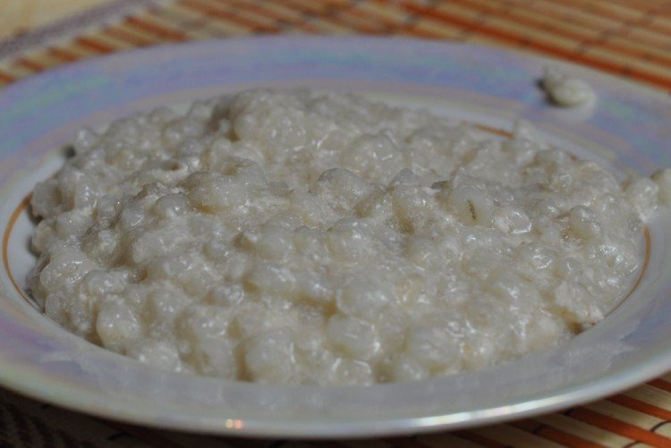 Перловка с молоком