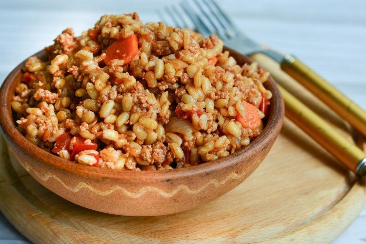 Перловка с фаршем