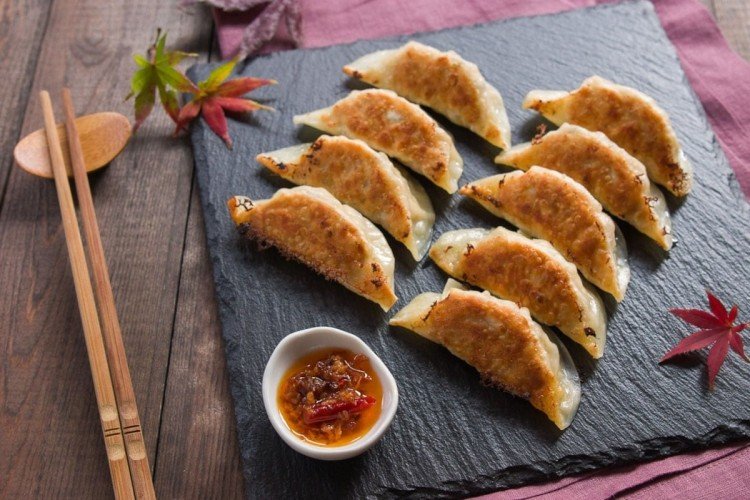 Гедза с креветками