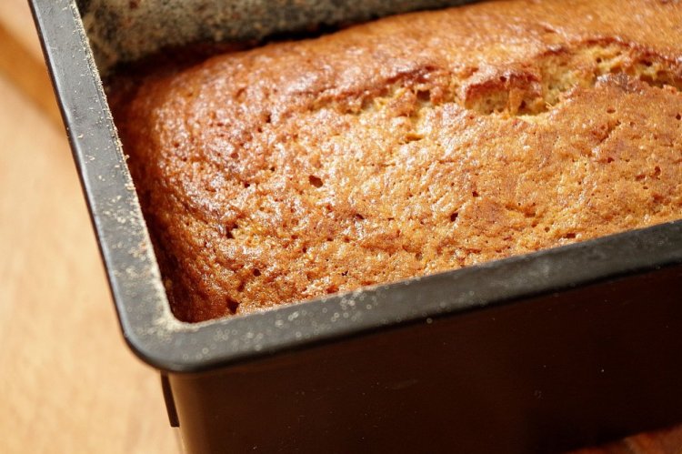 Банановый кекс на молоке