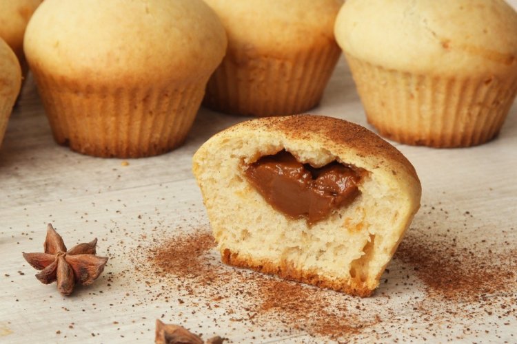 Маффины со сгущенкой