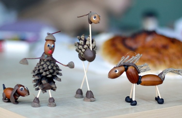 Поделки из желудей – фото и идеи