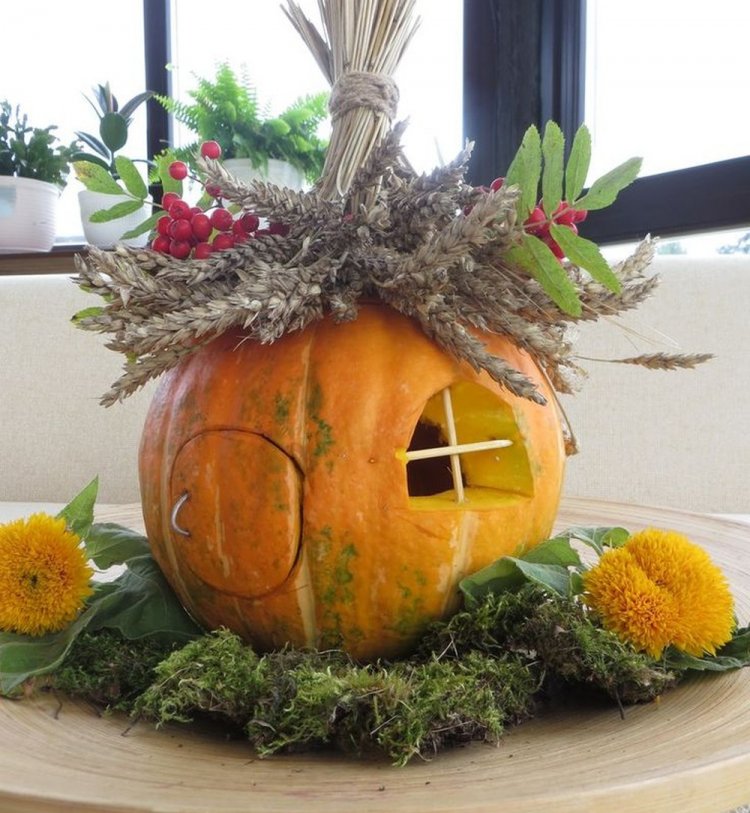 Поделки из тыквы – фото и идеи