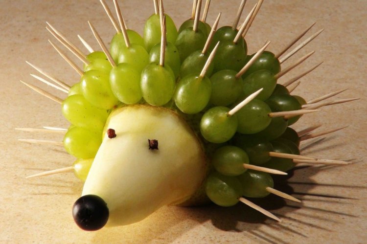 Поделки из овощей и фруктов - фото