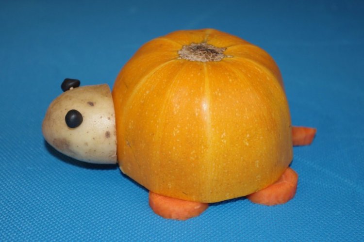 Поделки из овощей и фруктов - фото