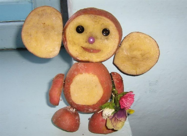 Поделки из овощей и фруктов - фото