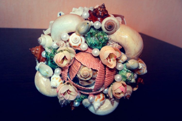 Букет из ракушек