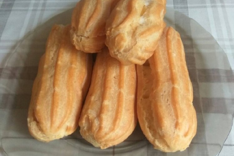 Эклеры с яблочным кремом