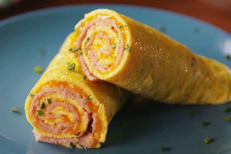 Тамагояки на завтрак