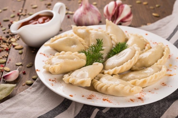 Вареники с лисичками