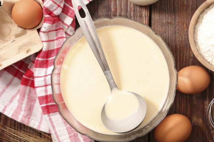 Тесто на сметане и воде для блинов