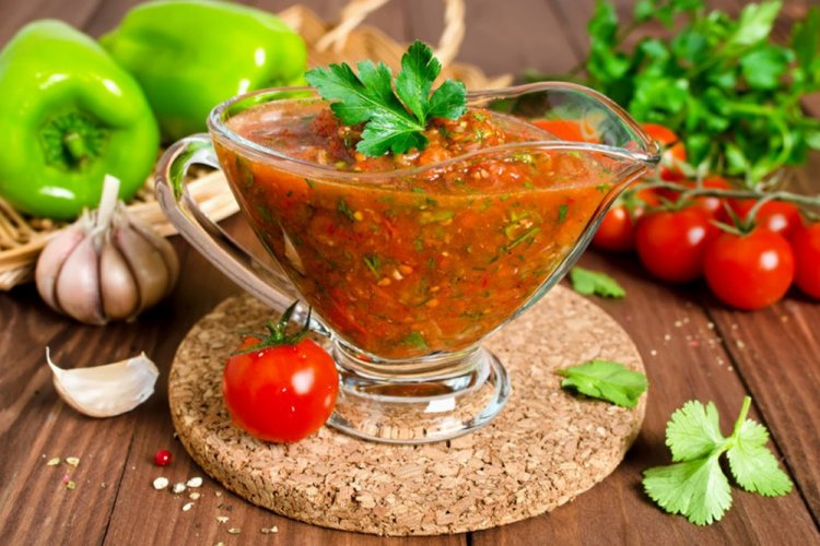 Сацебели из томатного сока