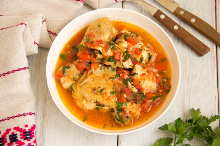 Классический чахохбили из курицы