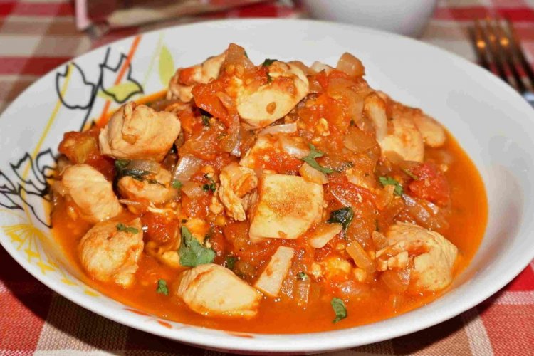 Чахохбили с кабачками