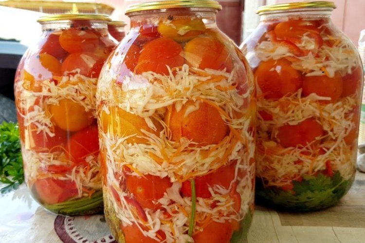 Квашеная капуста с помидорами на зиму