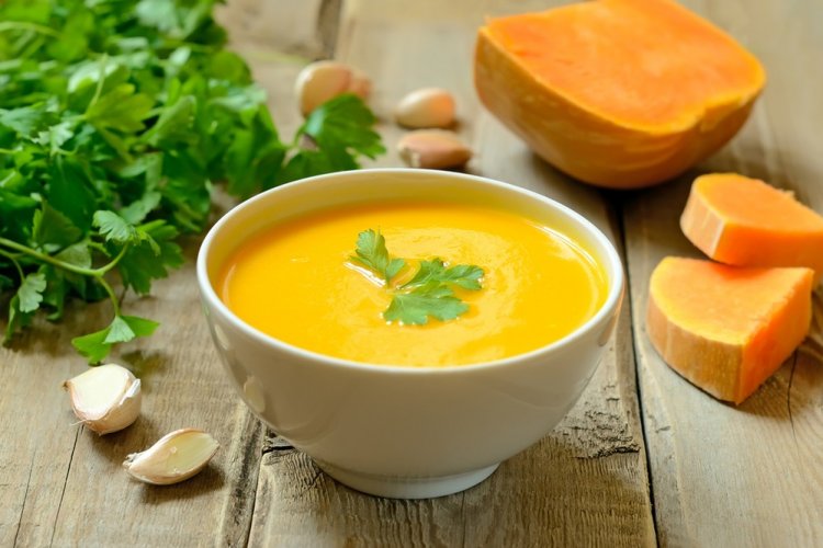 Суп-пюре из тыквы со сливками