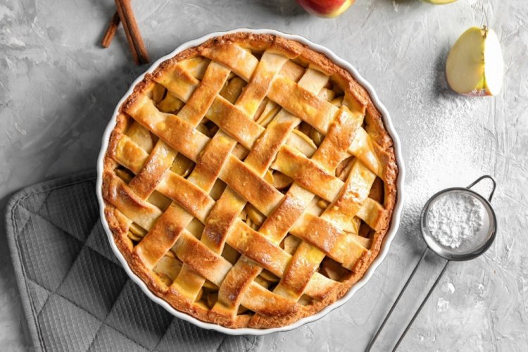 Яблочный пирог-решетка