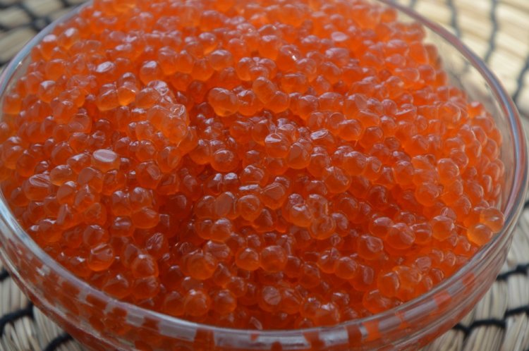 Замороженная икра горбуши