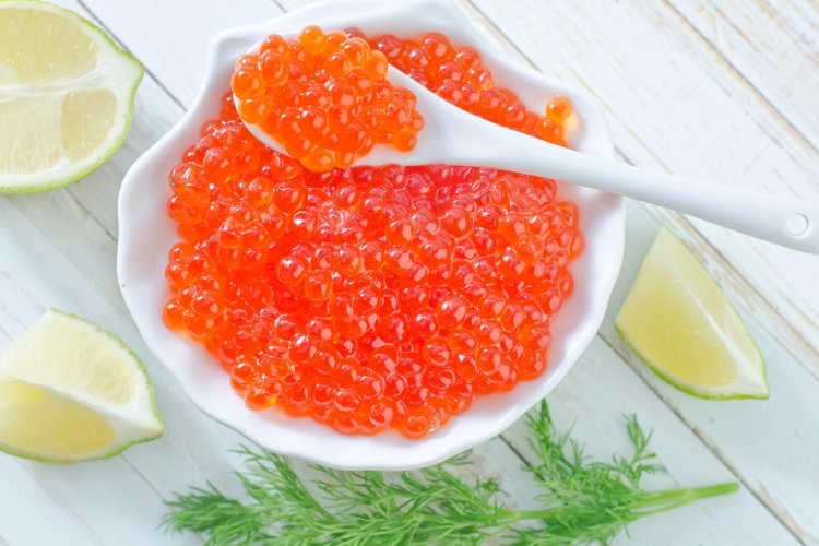 Соленая икра горбуши с помощью миксера