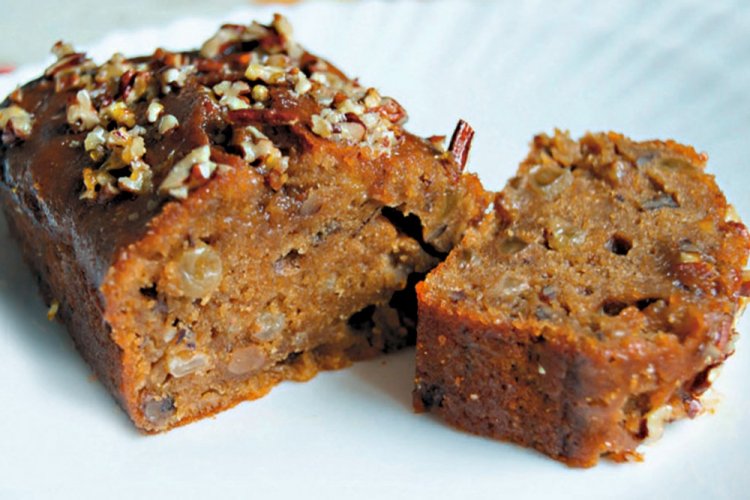 Тыквенный кекс с орехами