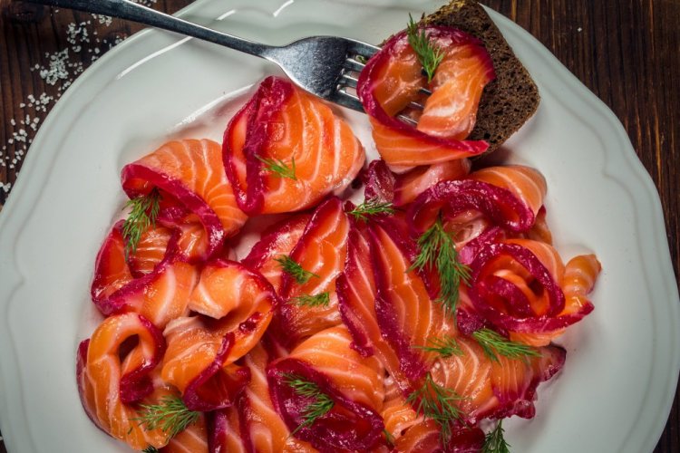 Гравлакс из красной рыбы