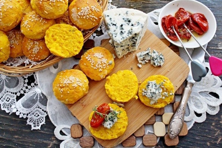 Булочки из тыквы