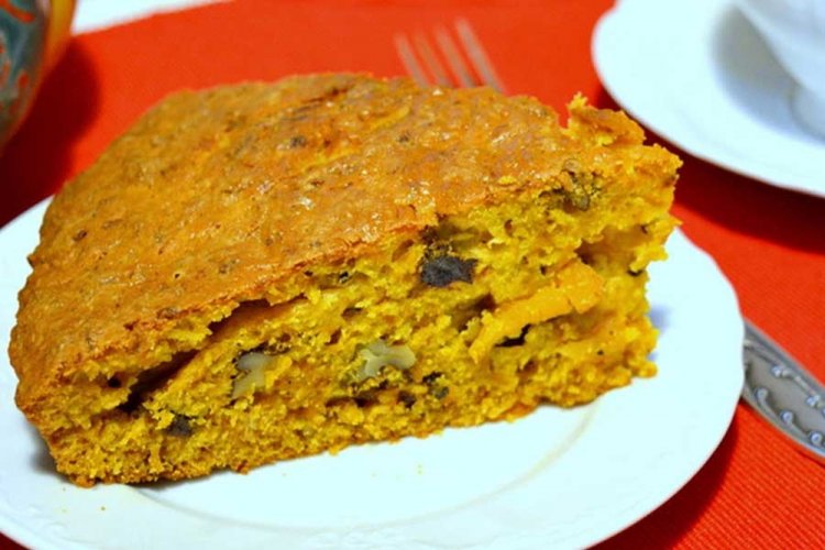 Постный тыквенный пирог