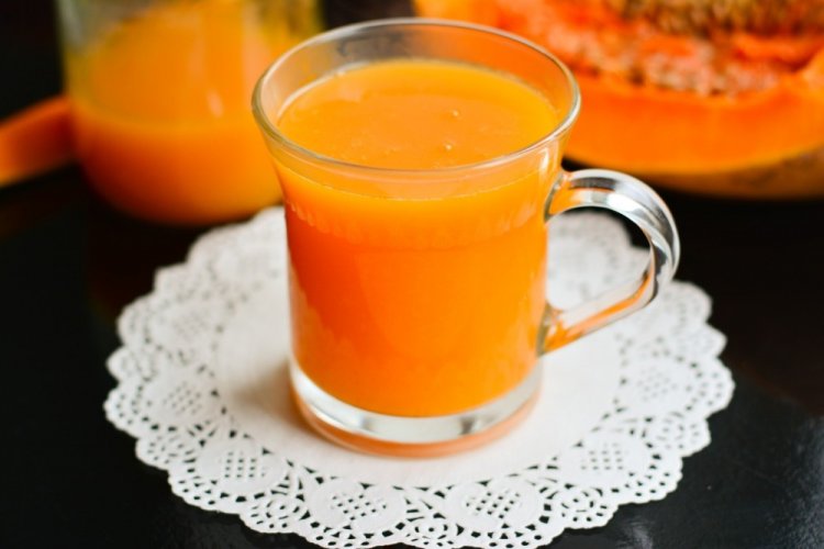 Тыквенный сок из соковыжималки
