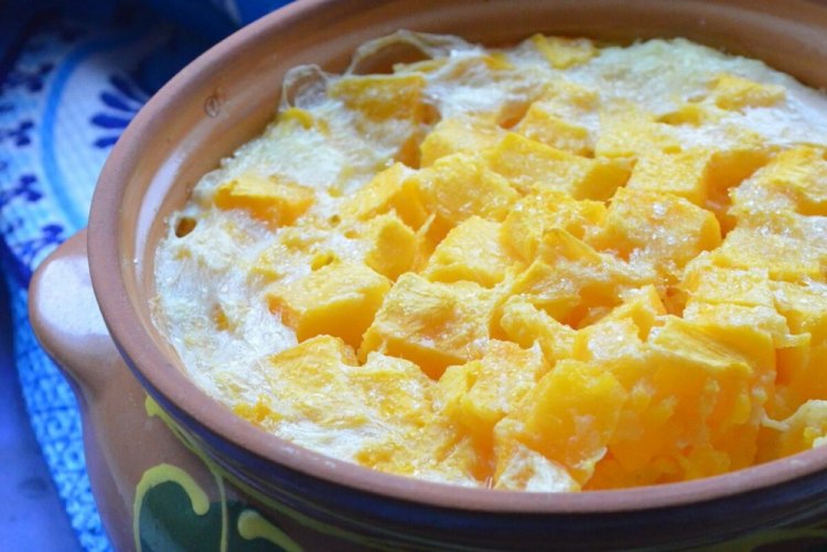 Рисовая каша с тыквой в духовке