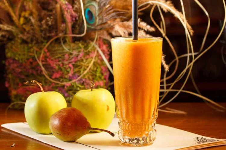 Сок из тыквы, яблок и груш
