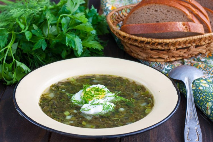 Зеленый борщ