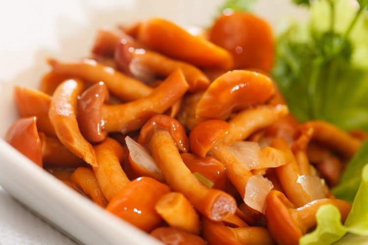 Маринованные опята с горчицей