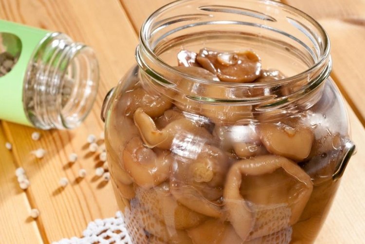 Маринованные маслята с горчицей