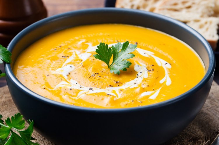 Крем-суп из тыквы с сыром