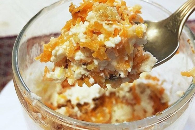 Сливочно-морковный десерт