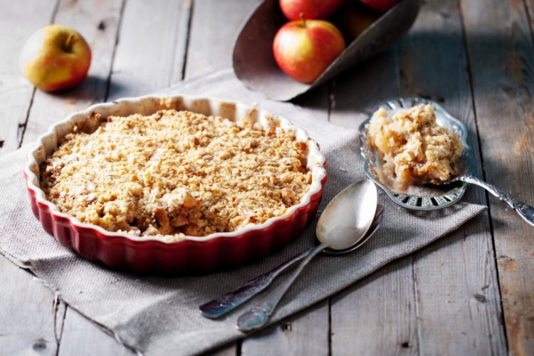 Яблочный крамбл