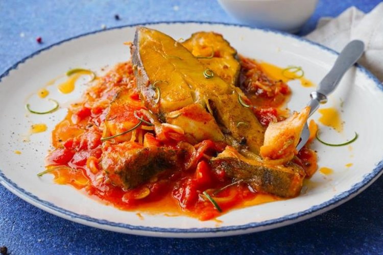 Пряное рагу из палтуса