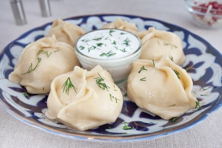 Манты с утиным фаршем