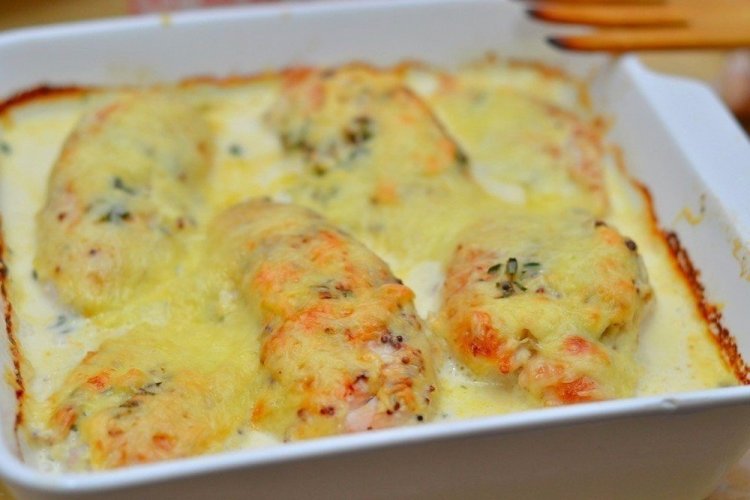 Грудка индейки в сливках