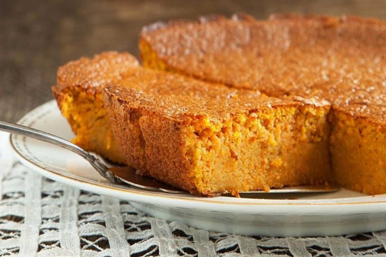 Морковная запеканка с манкой