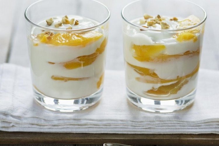 Творожный десерт с апельсином