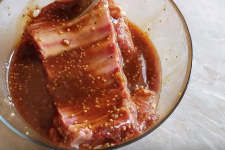 Маринад для свиных ребрышек на сковороде
